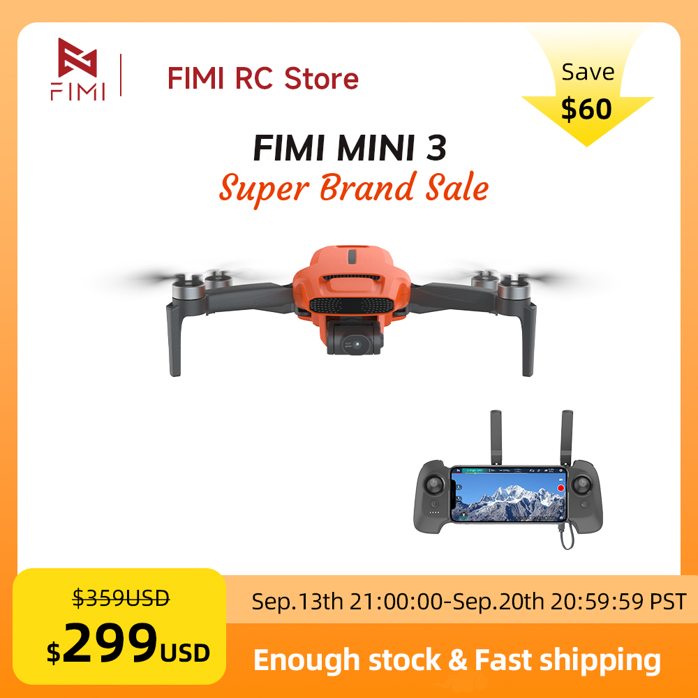 FIMI MINI 3 Camere Drone 4K 60 - Drone Battery Li-Ion 评论和价格