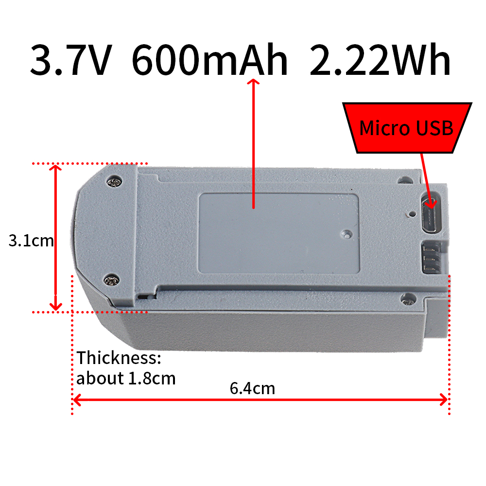3.7V Rechargeable Drone Batter - Eachine Drone E58 评论和价格